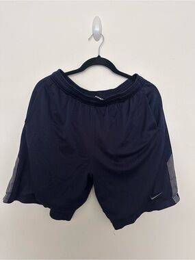 Nike Men's Navy Athletic Mesh Shorts